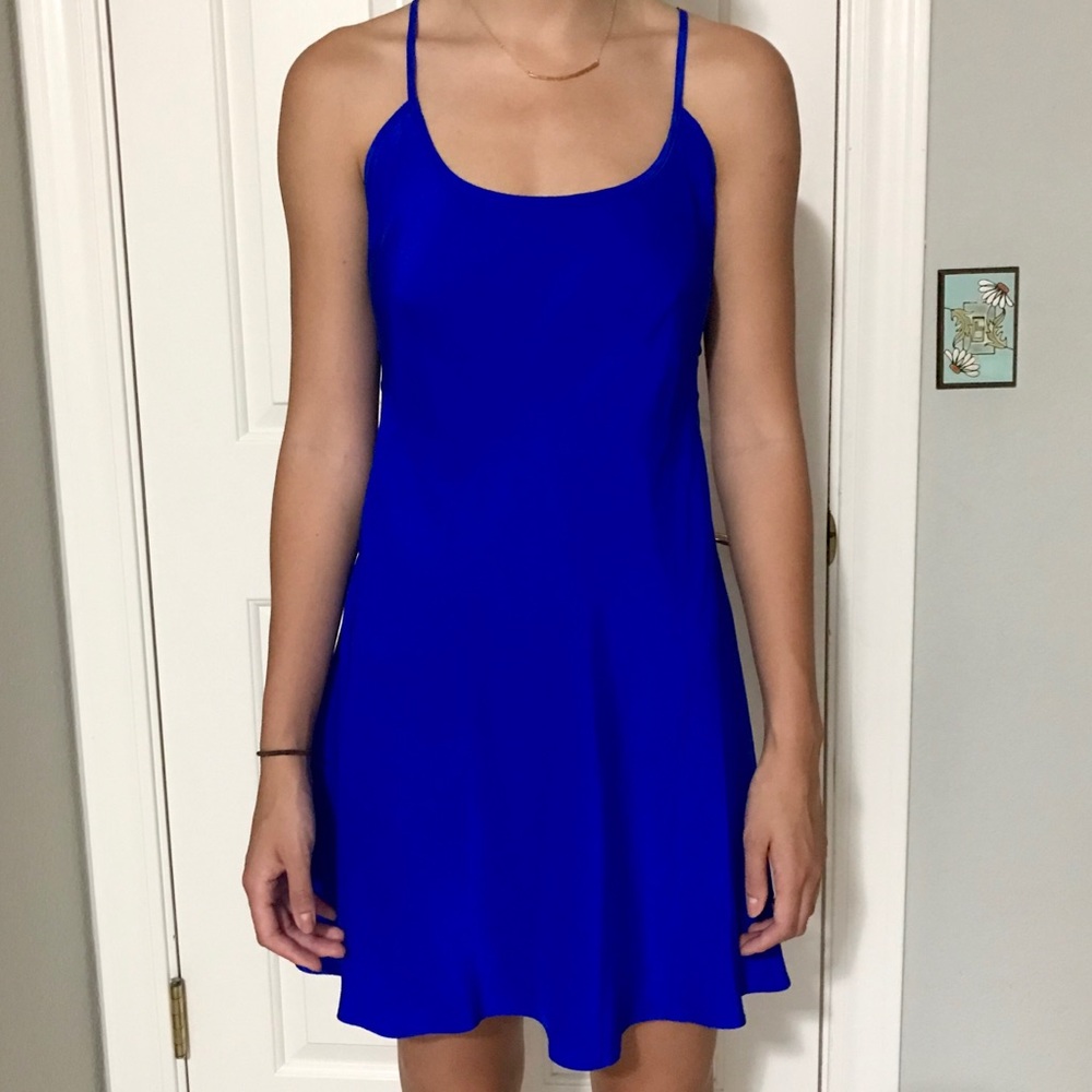 BLAQUE LABEL | Blue Silk Dress